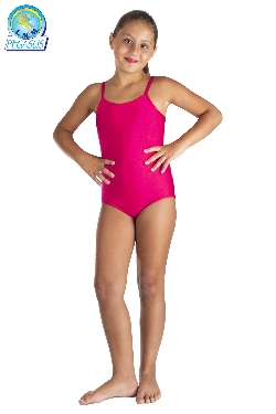 BODY LYCRA SPALLINE TINTA UNITA FUCSIA BAMBINA